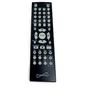 SuperSonic GHB-888 DVD Player Remote Control Black Gray Buttons Replacement